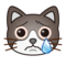 Crying Cat Face emoji on Emojidex